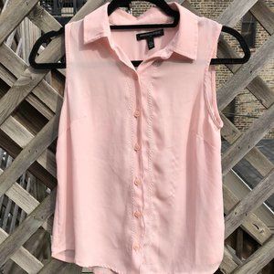 Banana Republic Women's Button Down Sleeveless Blouse